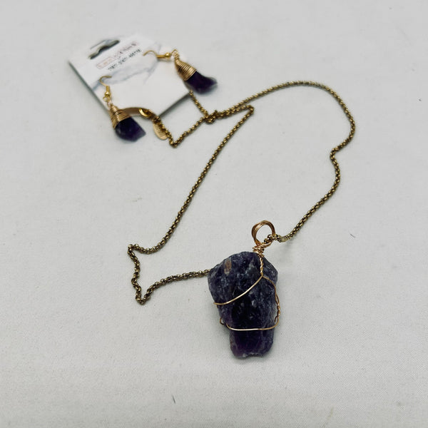 Amethyst Chain Set (Lace4Neck)