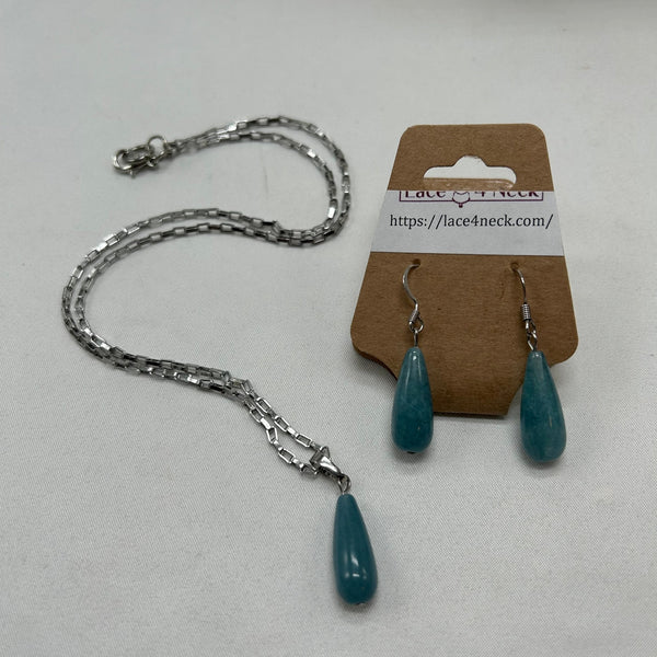 Blue Quartz Chain Set