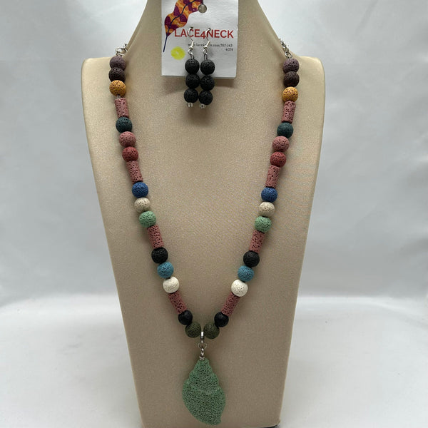 "Canary Island", Lava Stone necklace