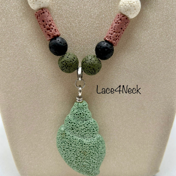 "Canary Island", Lava Stone necklace