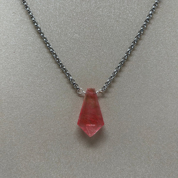 Cherry Quartz Chain Set