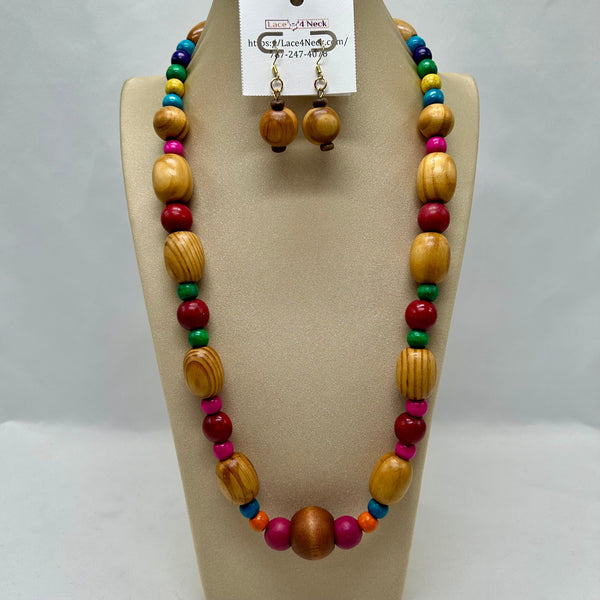 "Colorat", wood beads