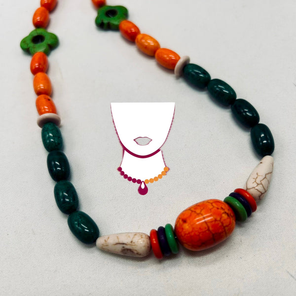 “Explosion,” Howlite necklace