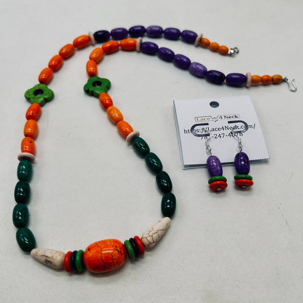 “Explosion,” Howlite necklace