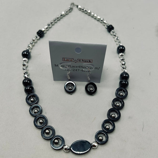 “Gravity Series”, Hematite necklaces