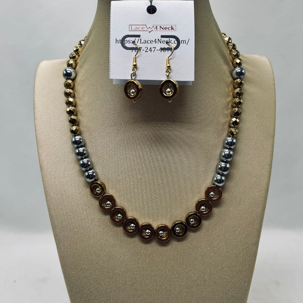 “Gravity Series”, Hematite necklaces