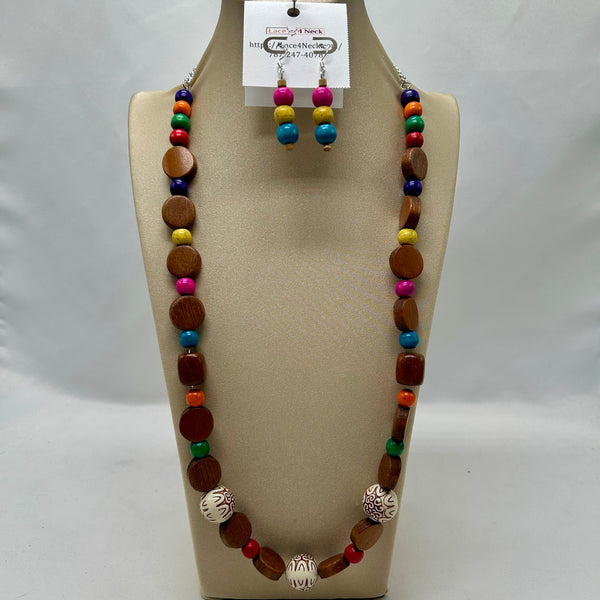 “Kahoy”, Acrylic & Wood chain