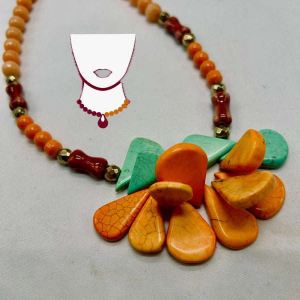 “Kalawa”, Jade & Magnesite necklace