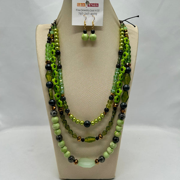 "Limonero", Mixed Beads necklace
