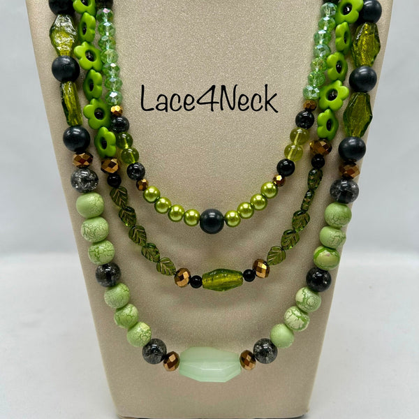 "Limonero", Mixed Beads necklace