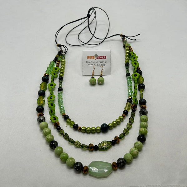 "Limonero", Mixed Beads necklace