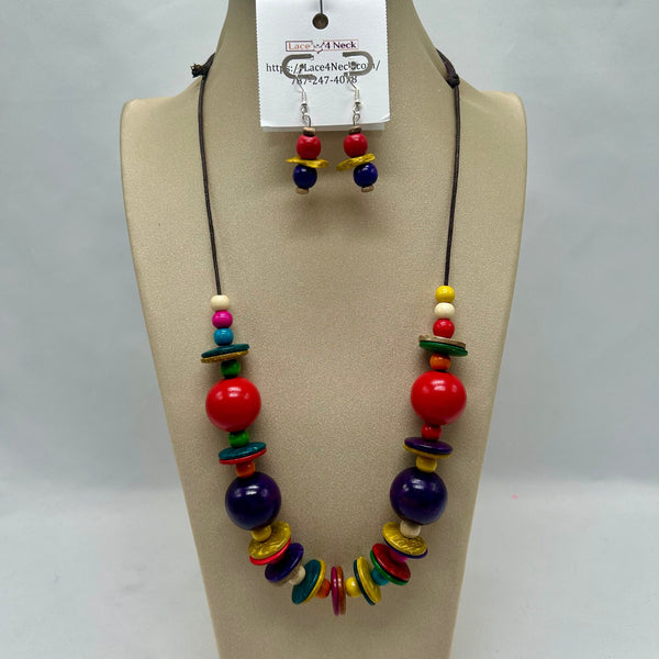 "Madeira" wood necklace