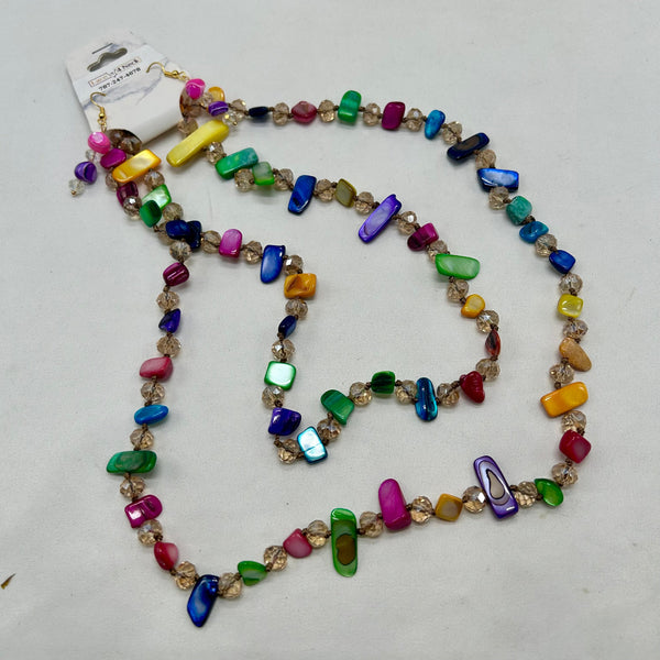 “Motley”, Multicolor Shells necklace
