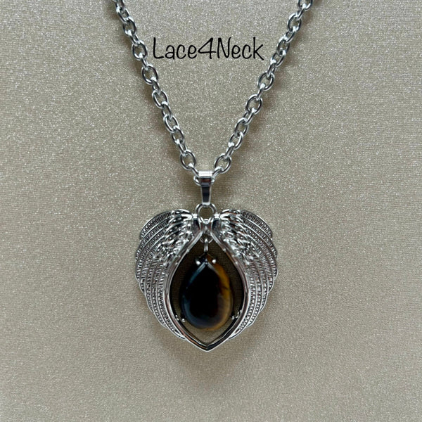 "Pakau", SS and Natural Stone chain