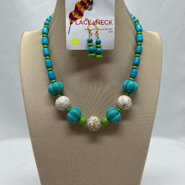 “Thankful”, Howlite & Magnesite necklace