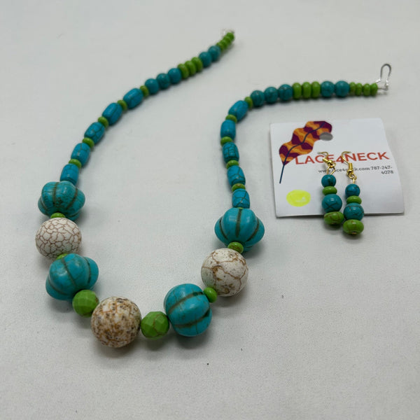 “Thankful”, Howlite & Magnesite necklace