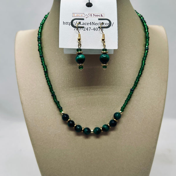 “Tigris,” Colored Tiger Eye & Glass Series