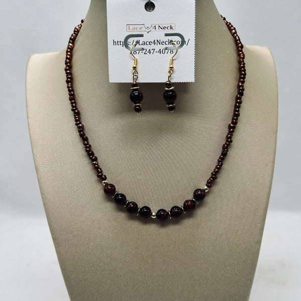 “Tigris,” Colored Tiger Eye & Glass Series
