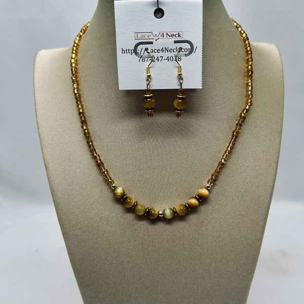 “Tigris,” Colored Tiger Eye & Glass Series
