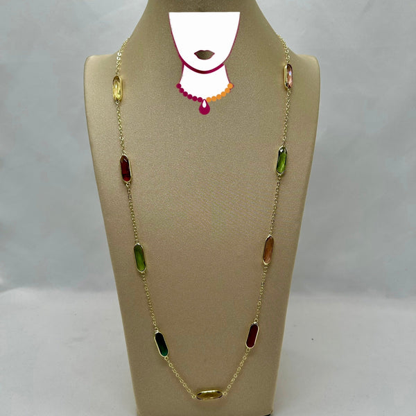 “Touchy Feely” Glass & Brass chain