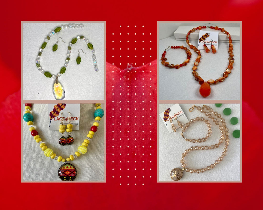 Acentúa tu ajuar ROJO con collares