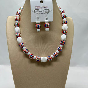 “Amanecer”, Cloisonne, Glass & Porcelain necklace