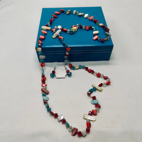 “Desmaio”, Crystal & Shell long necklace