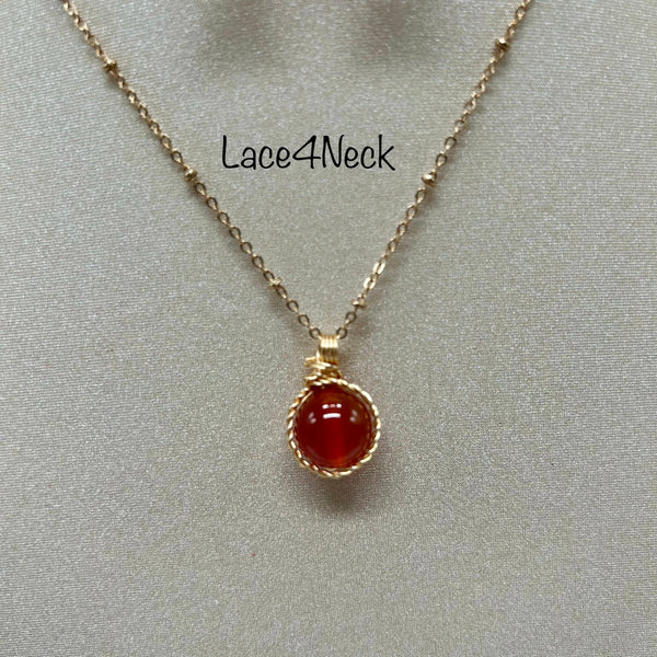 Carnelian Chain Set