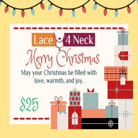 Lace4Neck Christmas Gift Card