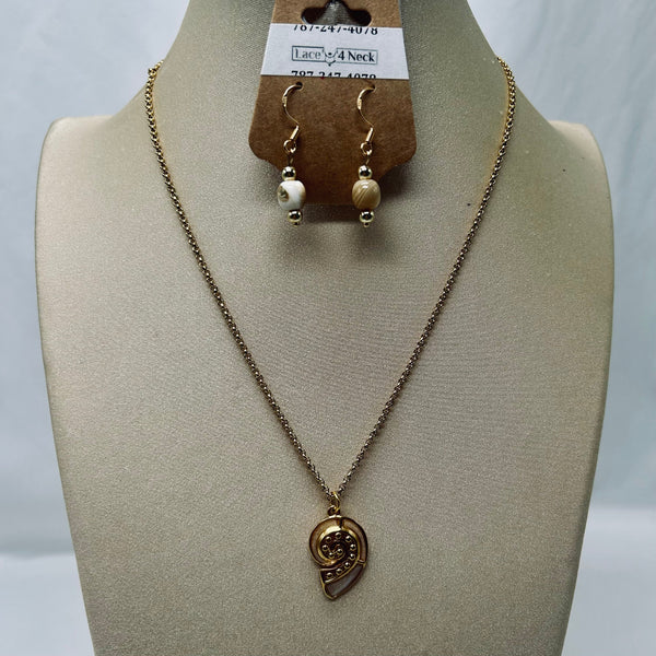 White Shell Chain Sets