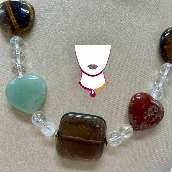 “Cori 2”, Mixed Quartz necklace