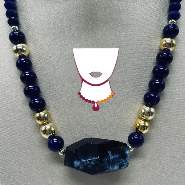 “Crown”, Agate, Hematite & Glass necklace