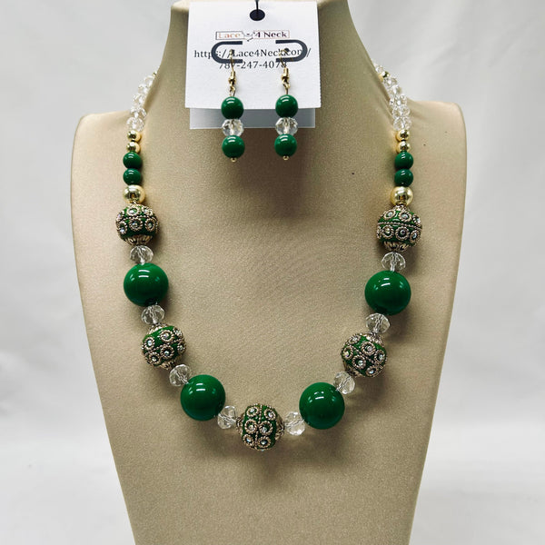 “Ekología,” Indonesian & Jade-Porcelain beads necklace