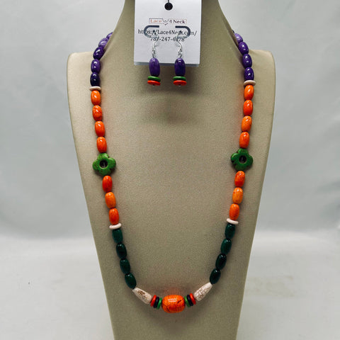 “Explosion,” Howlite necklace
