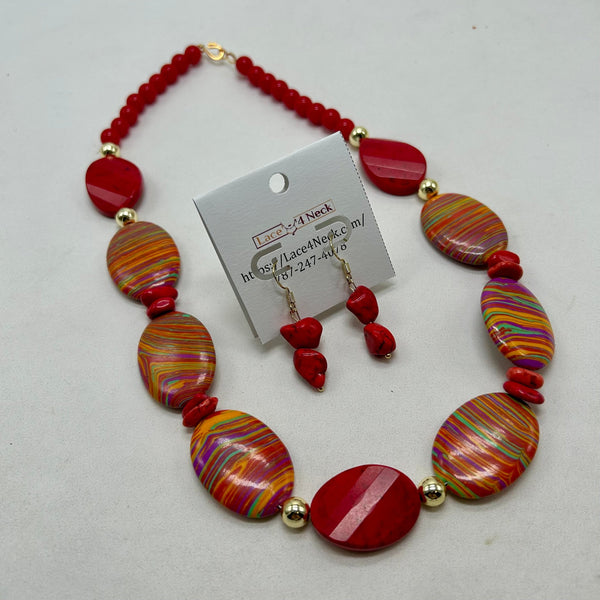 “Fervor”, Multicolor Composite necklace