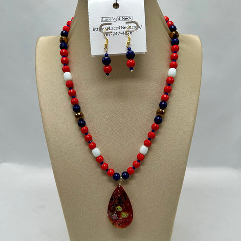 "Frida" glass necklace