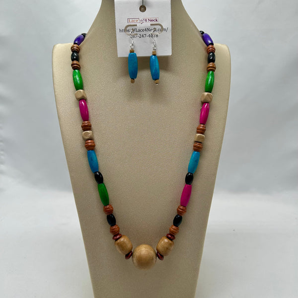 “Gaudy”, Mixed Color Wood cord