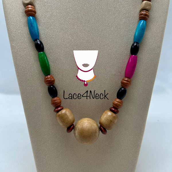 “Gaudy”, Mixed Color Wood cord