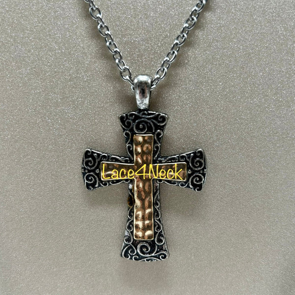 Hammered Cross (Lace4Neck)