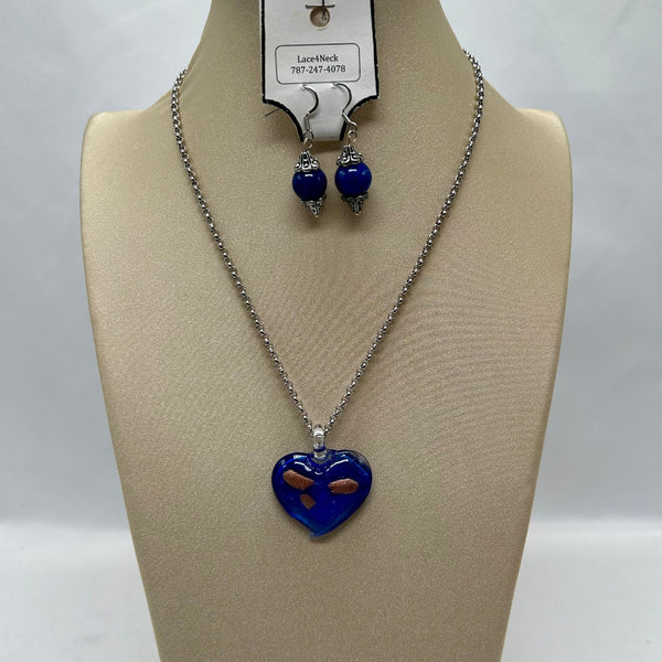 "Heartblown", Murano Glass chain