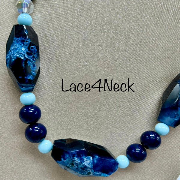 "Ilunagoa" Agate & Mixed beads