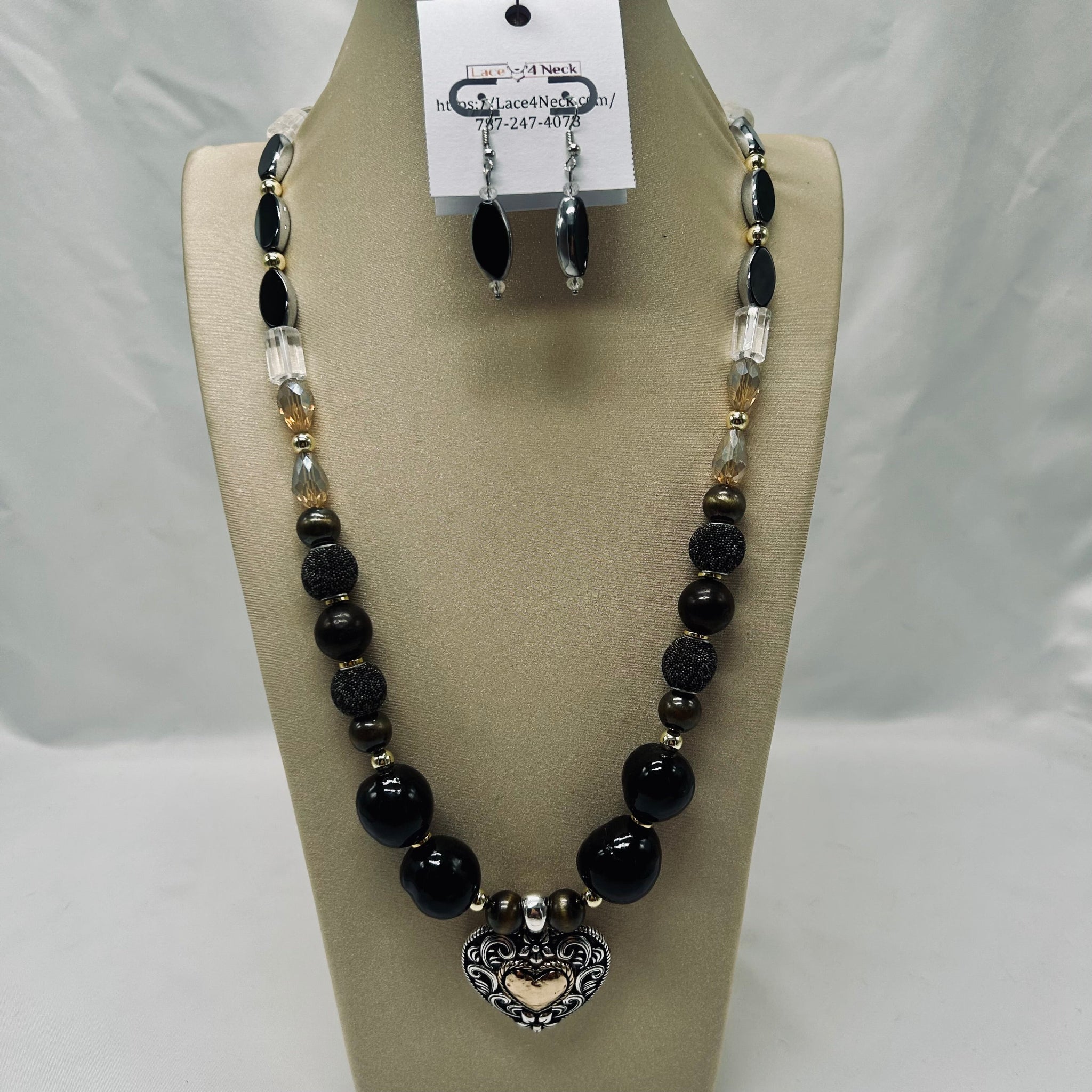 “Inner Self”, Mixed Beads long necklace