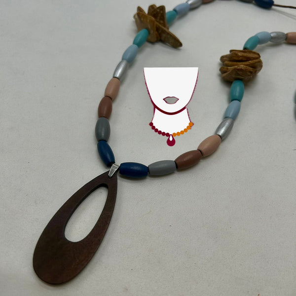 “Koffie”, Bohemian Wood necklace