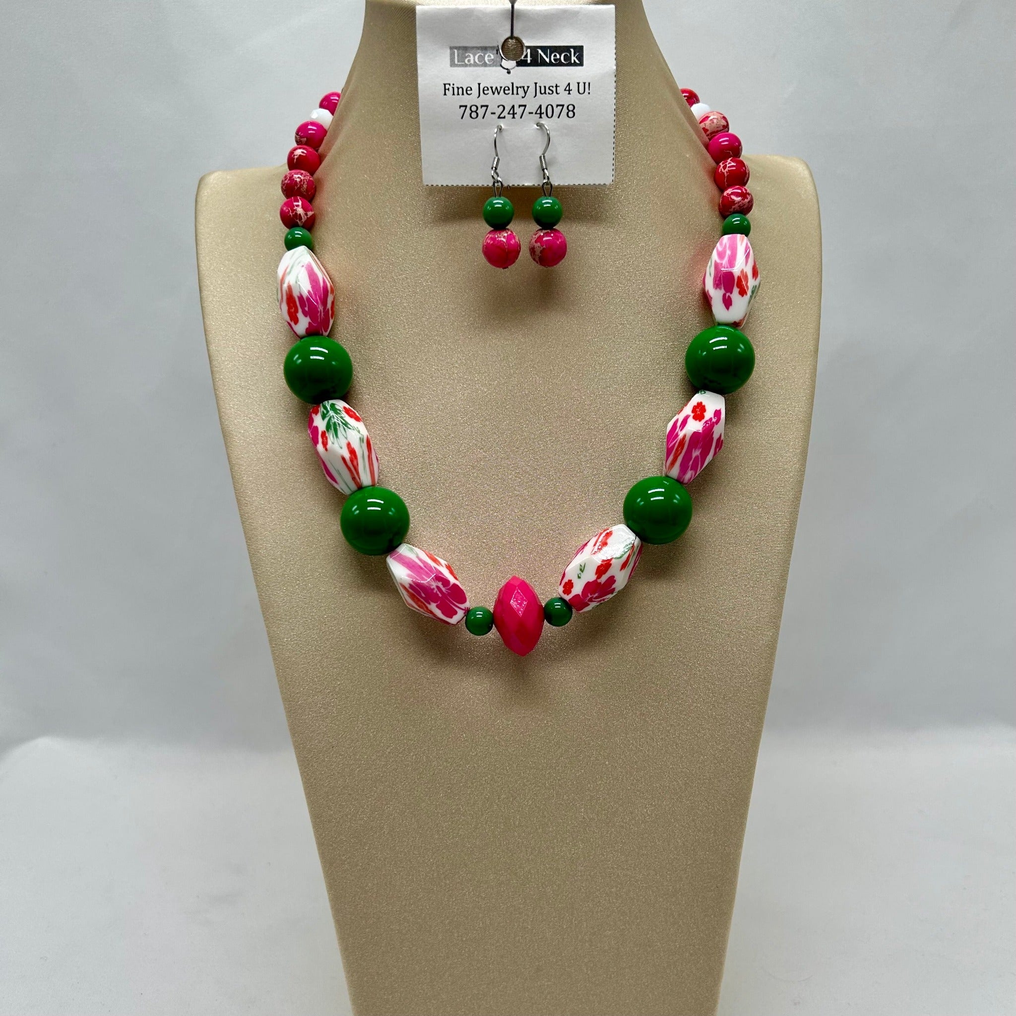 "Lily" Variscite & Mixed beads