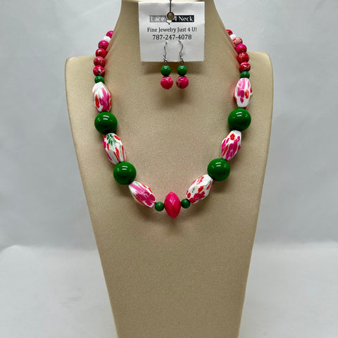 "Lily" Variscite & Mixed beads