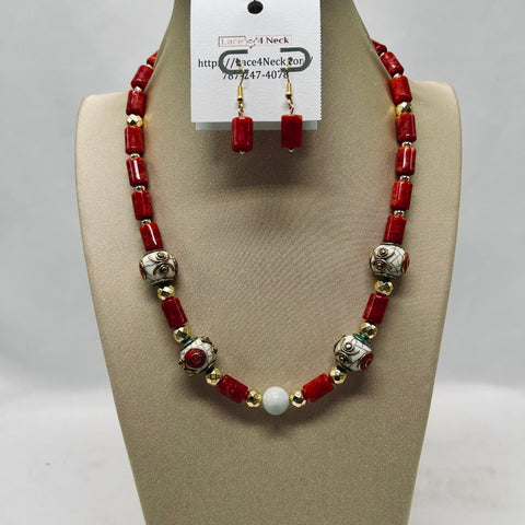 “Mandara”, Tibetan Style & Jade necklace