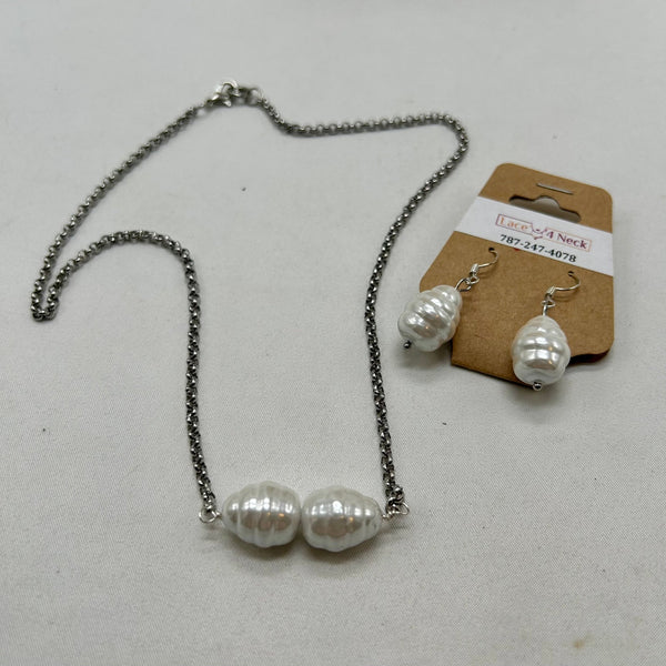 “Mollusk”, Mother of Pearl Chain Set