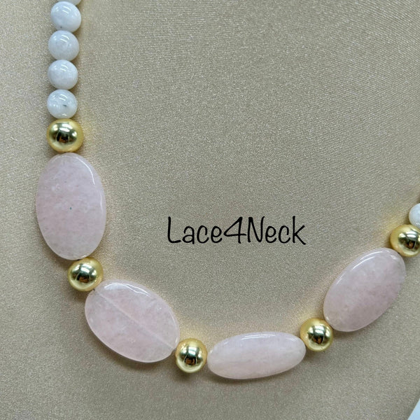 “Moon Magic”, Jade & Moonstone necklace