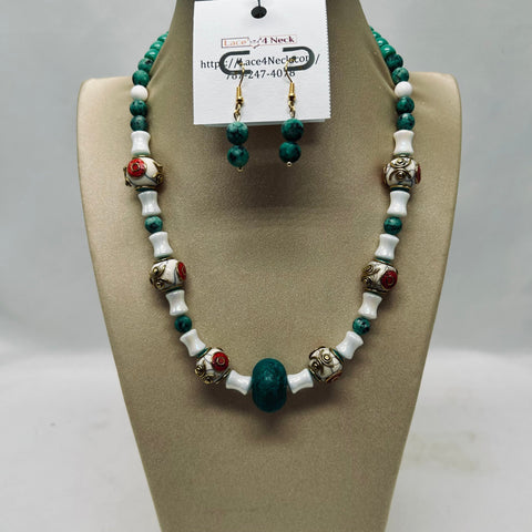 “Nirvani”, Tibetan Style & Jade necklace