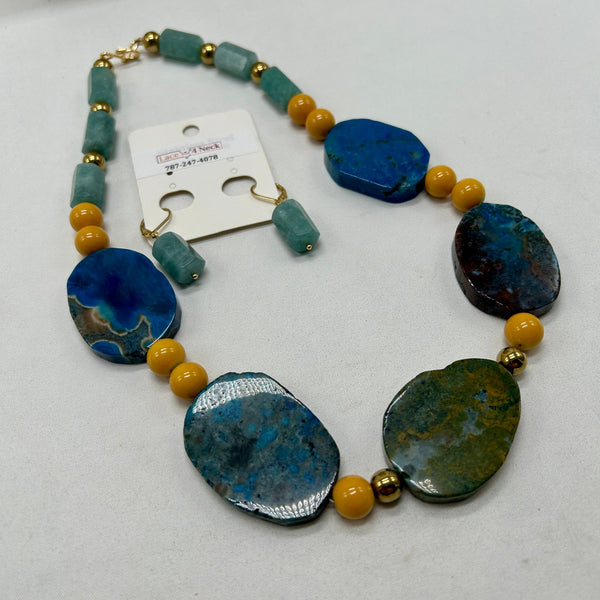 "Ozeanoa", Ocean Jasper necklace